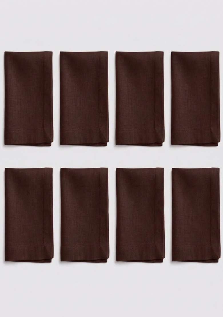 Coffe European Linen Napkin - Indya