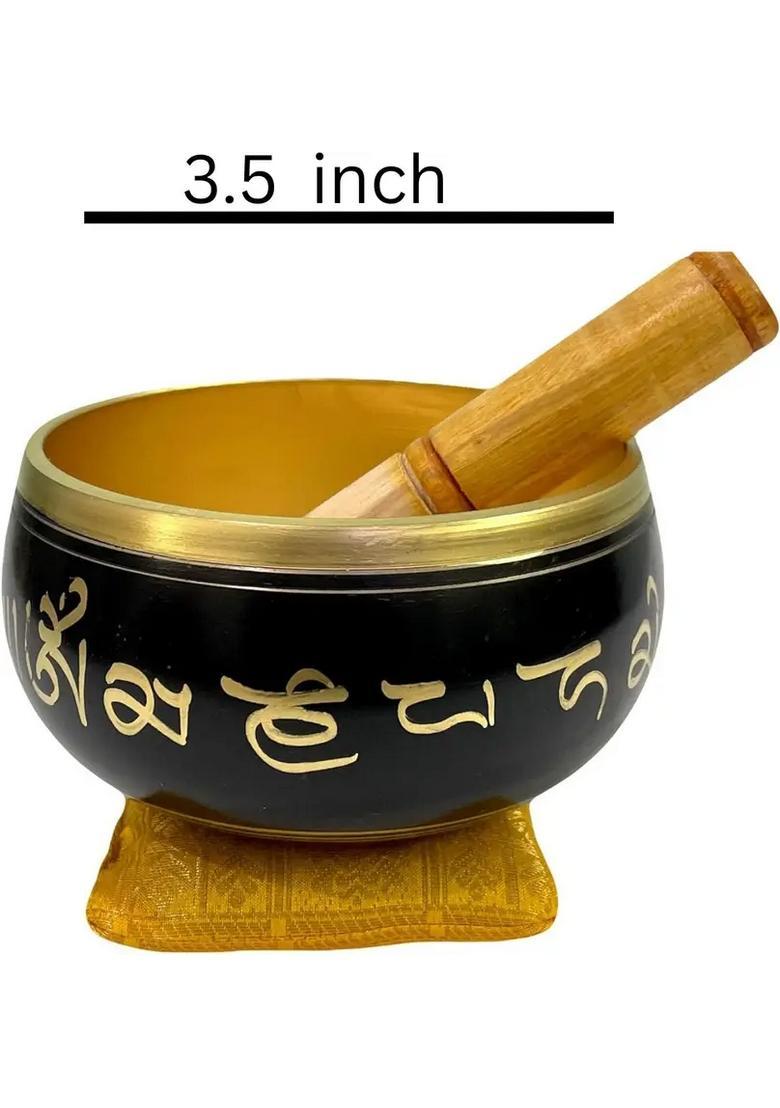 Tibetan Antique Mantra Meditation Singing Bowl With Wooden Stick - Indya