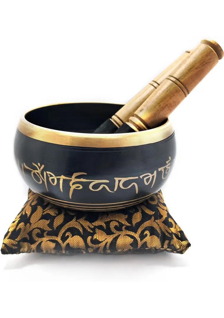 Tibetan Singing Bowl 6 Inch Gautam Buddha Design Meditation Bowl - Indya