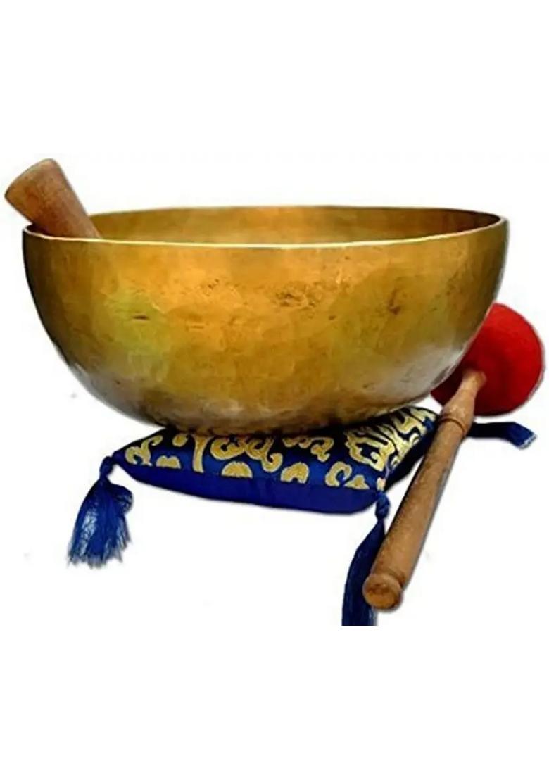 Handmade Brass Singing Bell Bowl For Meditation & Prayer - Indya