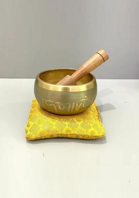 Tibetan Meditation Singing Bowl 3.5 Inch With Striker Stick & Cushion