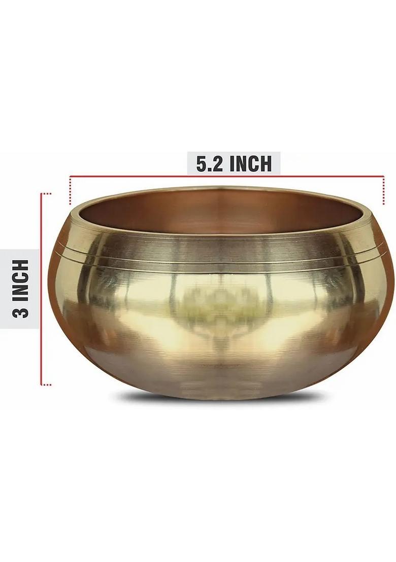 Heavy Brass Tibetan Singing Bowl For Meditation & Sound Therapy - Indya