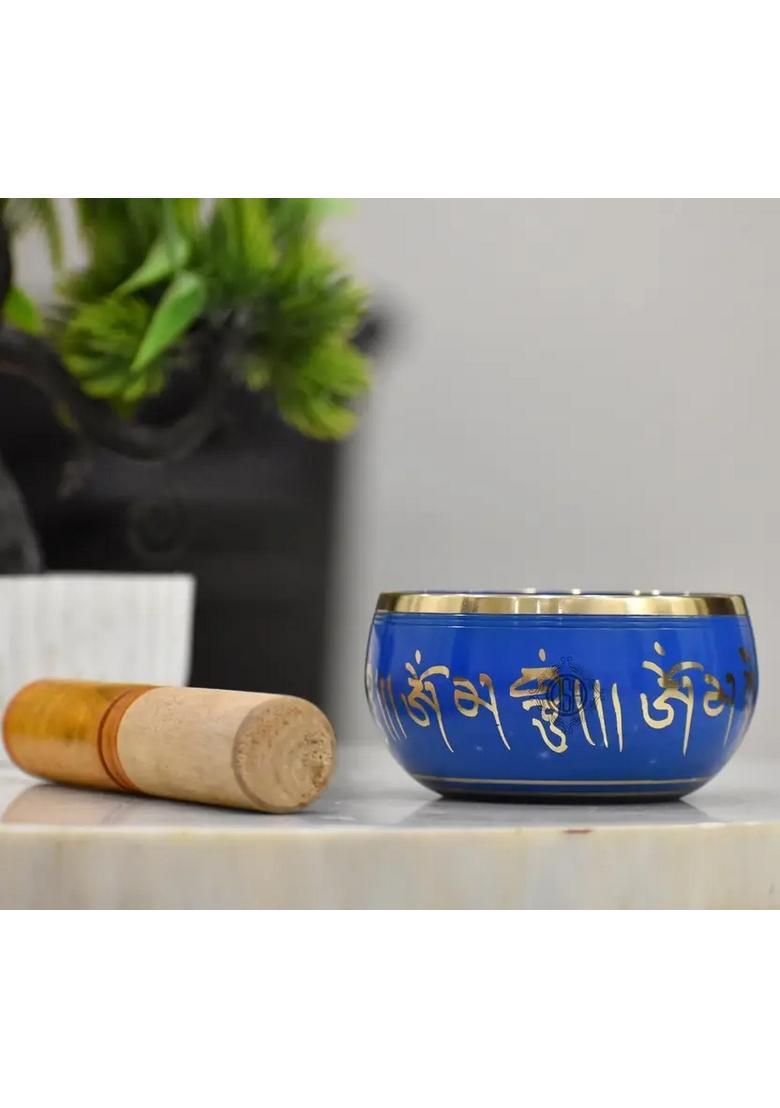 Tibetan Buddhist Prayer Singing Bowl With Wooden Stick Meditation - Indya