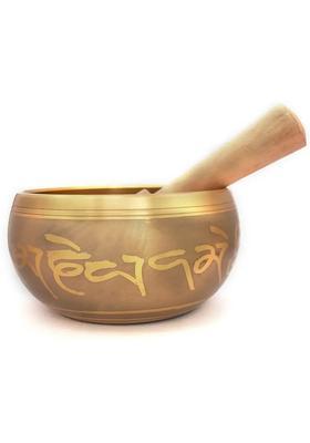 Tibetan Singing Bowl 3.5 Inch With Gautam Buddha Design Inside