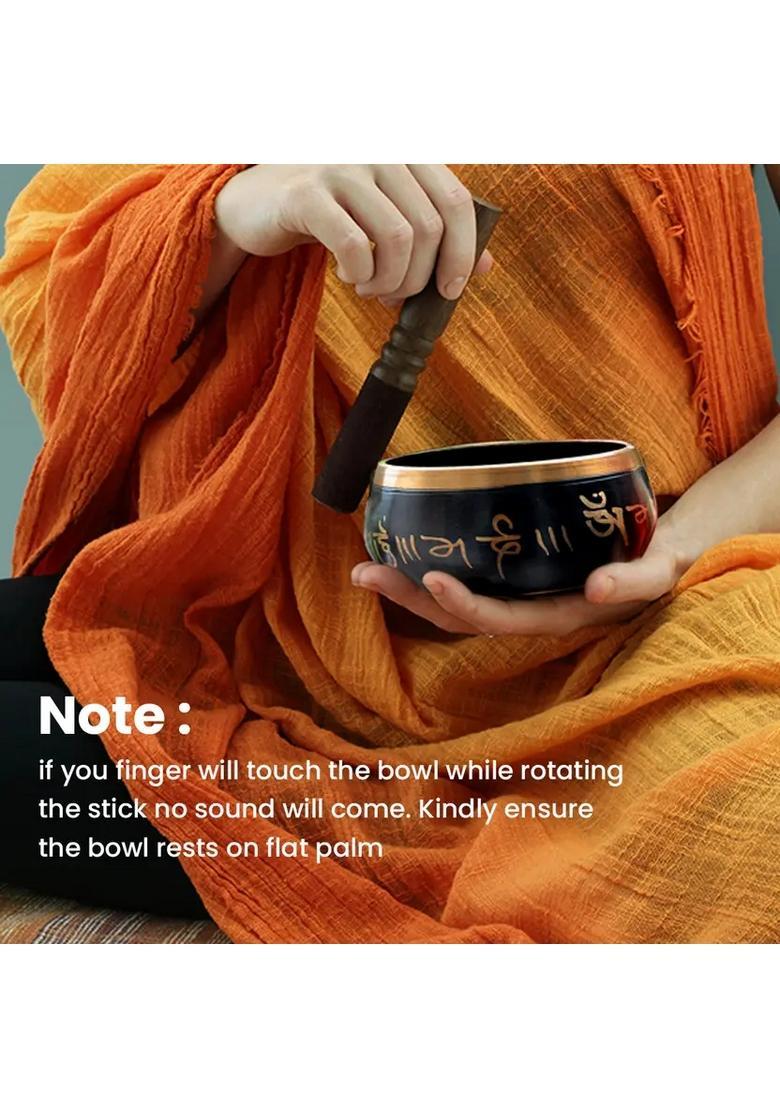 Tibetan Meditation Singing Bowl 3.5 Inch Music Therapy & Healing - Indya