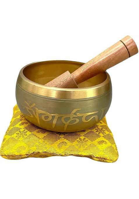 Tibetan Meditation Singing Bowl 3.5 Inch With Striker Stick & Cushion