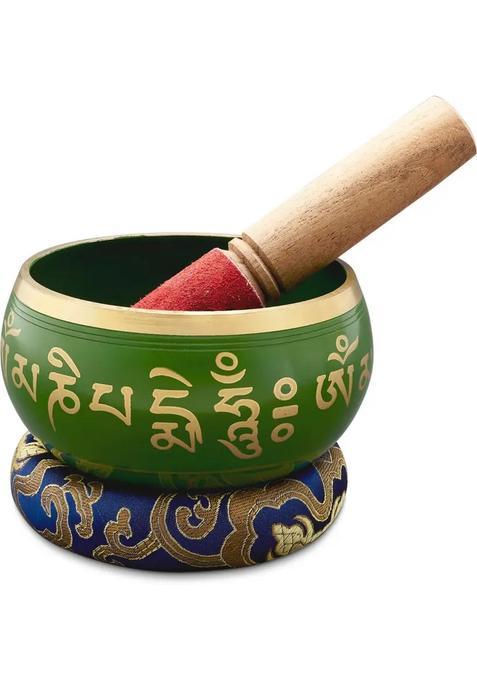 Tibetan Singing Bowl 3 Inch Green For Meditation & Music