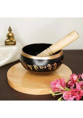Pure Bronze Black Handmade Tibetan Meditation Singing Bowl 5 Inch