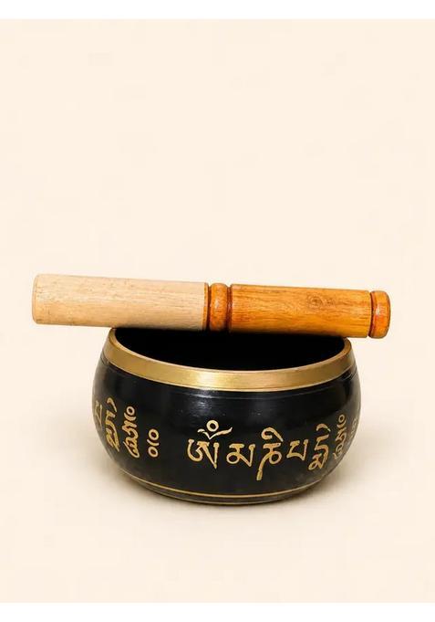 Tibetan Black Singing Bowl For Meditation & Sound Healing