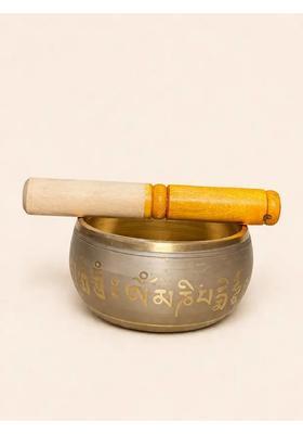 Tibetan Silver Singing Bowl Set For Meditation & Sound Healing