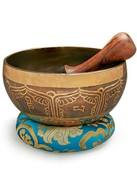 Yin & Yang Handmade Tibetan Singing Bowl 6 Inch