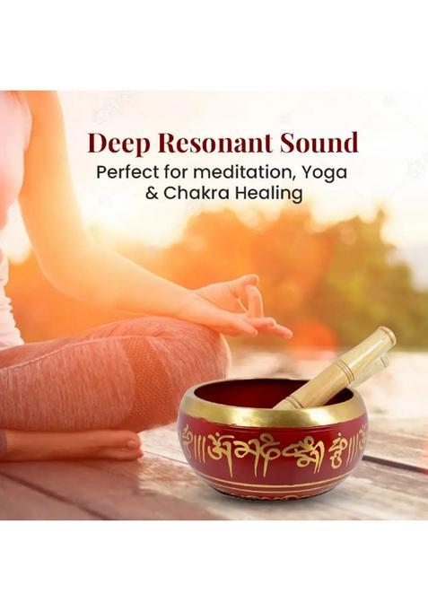 Buddhist Singing Bowl For Meditation With Wooden Stick 11Cm 4.5 Inch