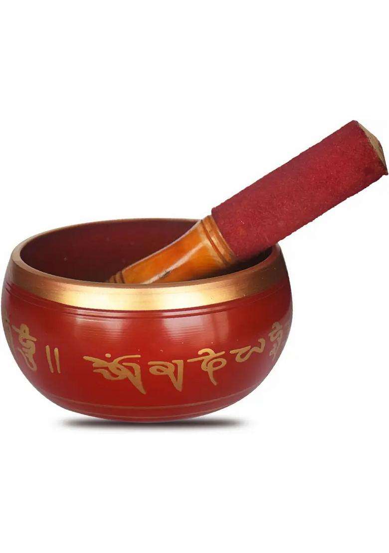Brass Tibetan Meditation Singing Bowl With Striker For Sound Healing - Indya