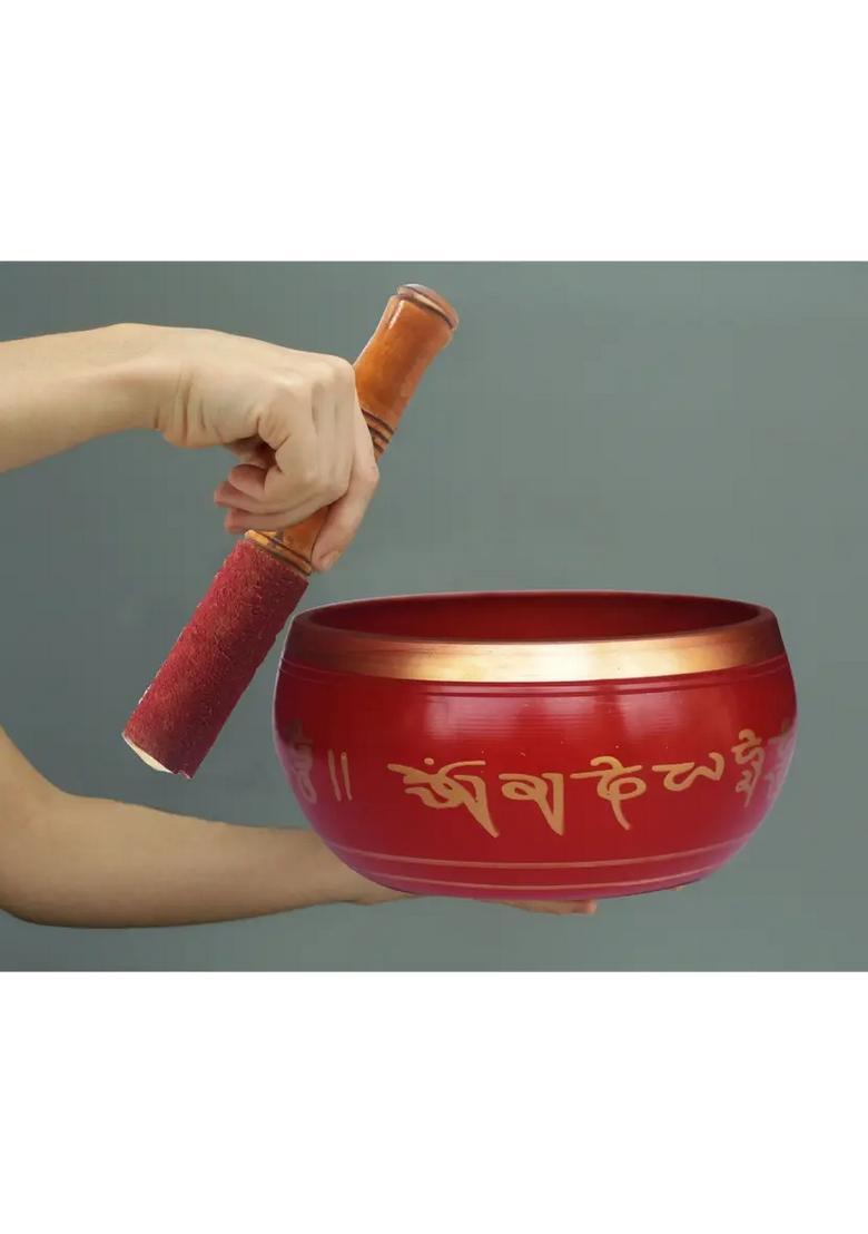 Brass Tibetan Meditation Singing Bowl With Striker For Sound Healing - Indya