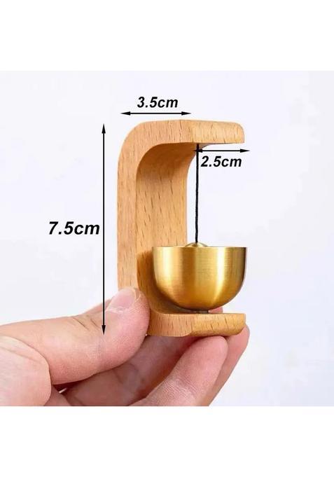 Wooden & Brass Door Bell Chime For Home Decor