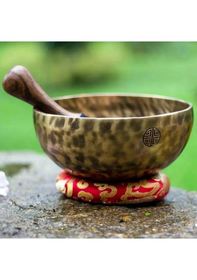 Full Moon Tibetan Singing Bowl 6 Inch For Sound Therapy - Indya