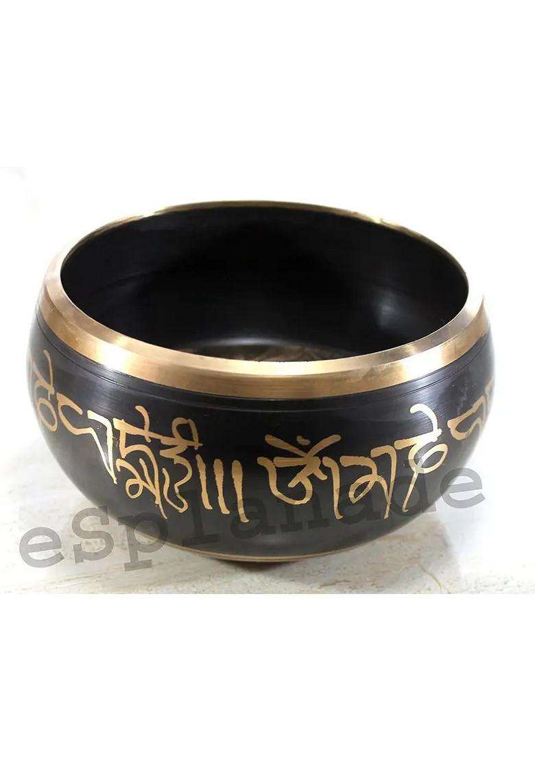 Tibetan Om Singing Bowl 5 Inch Buddhist Prayer Meditation Instrument - Indya