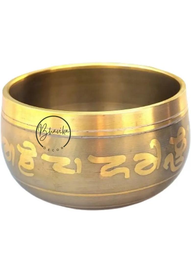 Buddhist Tibetan Prayer Singing Bowl With Wooden Stick 250G - Indya
