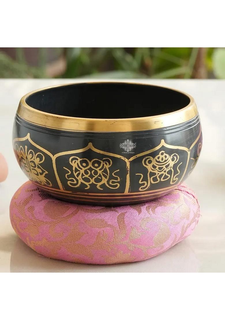 Handmade Brass Tibetan Singing Bowl For Meditation & Sound Therapy - Indya
