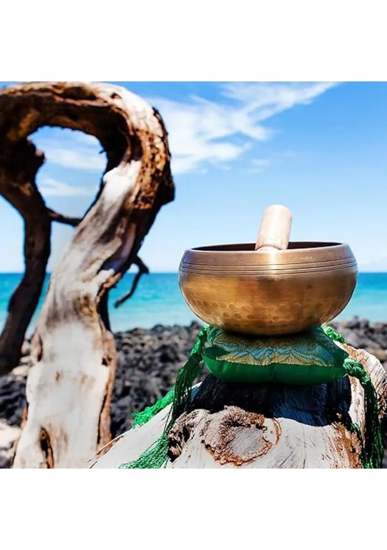 Tibetan Singing Bowl 3 Inch Hammered For Meditation & Music - Indya