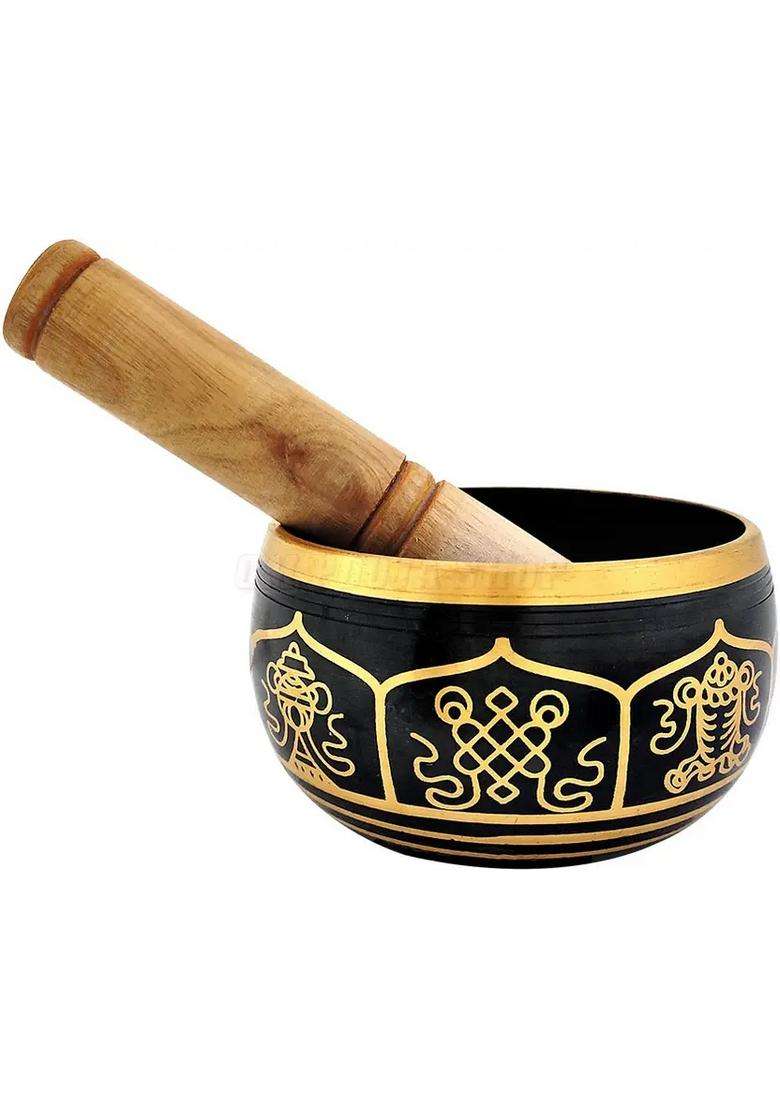 Buddha Blessing Tibetan Singing Bowl 4 Inch For Meditation - Indya