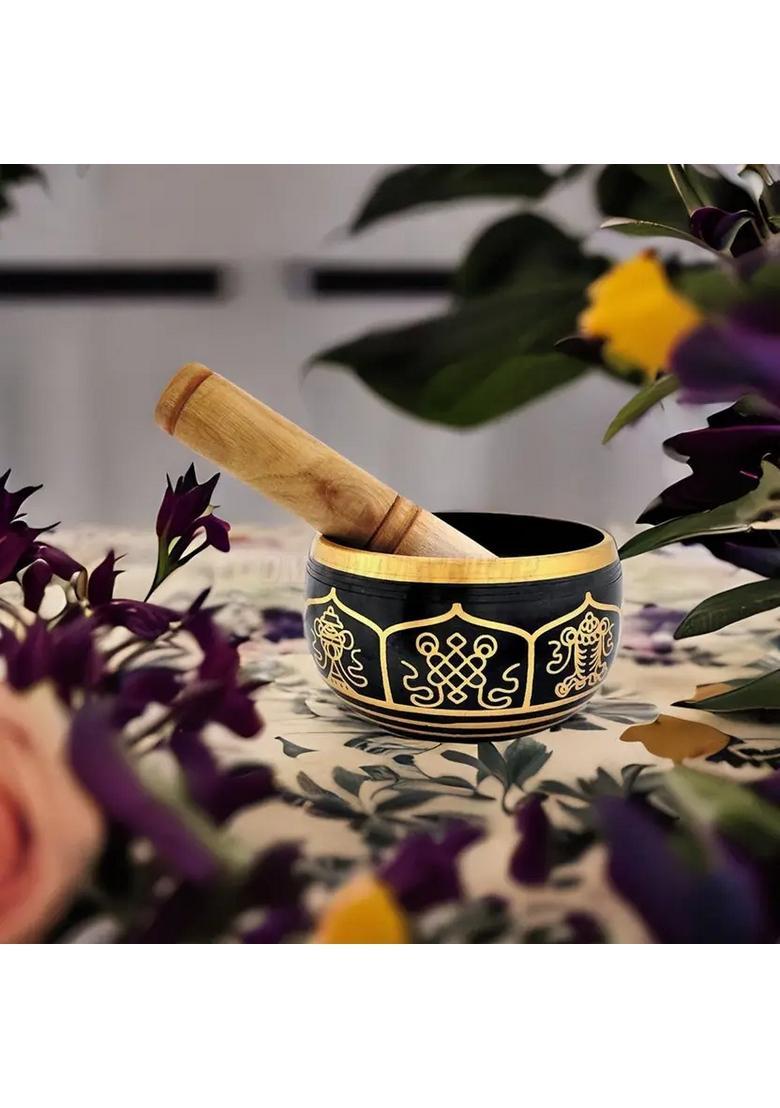 Buddha Blessing Tibetan Singing Bowl 4 Inch For Meditation - Indya