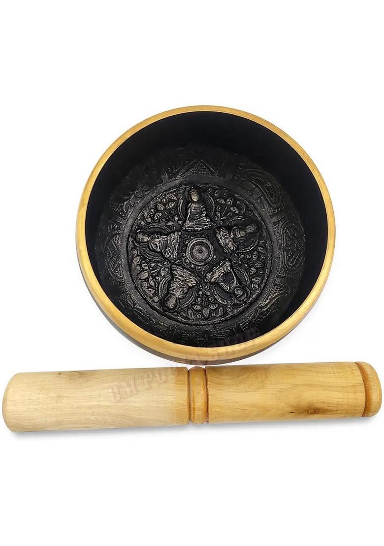 Buddha Blessing Tibetan Singing Bowl 4 Inch For Meditation - Indya