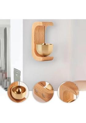Wooden & Brass Door Bell Chime For Home Decor