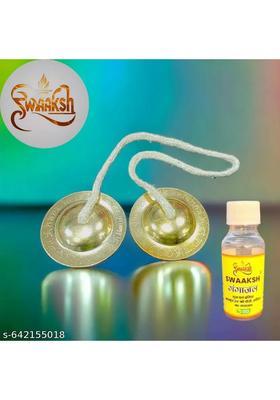 Brass Manjeera Kartal Instrument For Devotional Singing & Aarti