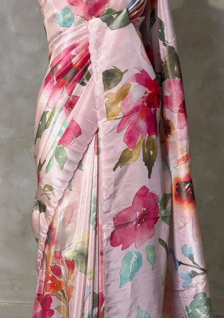 Pastal Pink Pure Soft Tissue Silk Saree Pbrrupa With Traditional Woven Design For Women - Indya