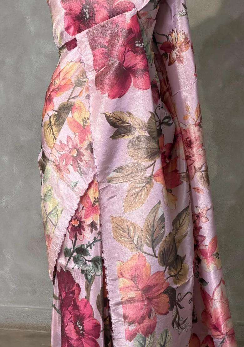 Pastal Pink Pure Soft Tissue Silk Saree Pbrrupb With Traditional Woven Design For Women - Indya