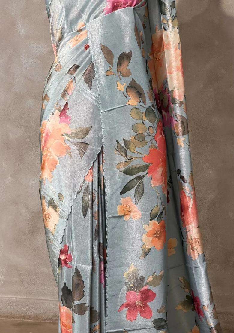 Pastal Blue Pure Soft Tissue Silk Saree Pbrrupd With Traditional Woven Design For Women - Indya