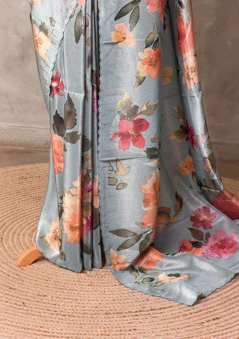 Pastal Blue Pure Soft Tissue Silk Saree Pbrrupd With Traditional Woven Design For Women - Indya