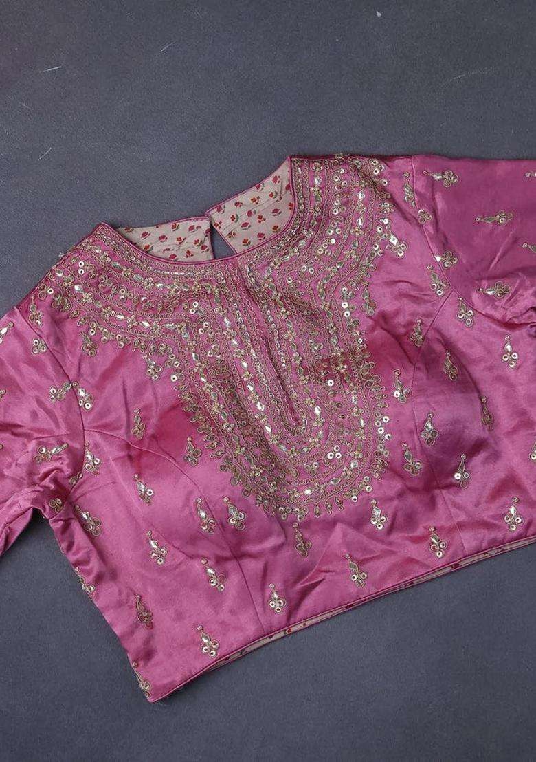 Munga Tussar Saree Mauve Pink With Allover Zari Weaves And Lace Work Border With Traditional Woven Design For Women - Indya
