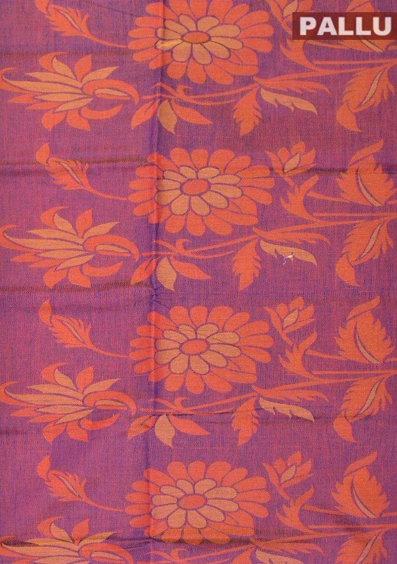 Coimbatore Cotton Yellow Emboss Saree With Thread Woven Border With Traditional Woven Design For Women - Indya