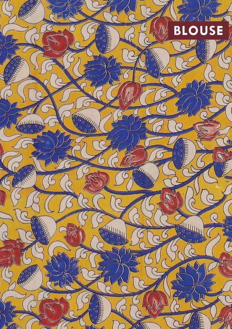 Narayanpet Cotton Saree Violet And Yellow With Plain Body And Temple Design Thread Woven Border With Korvai And Temple Border Design For Women - Indya