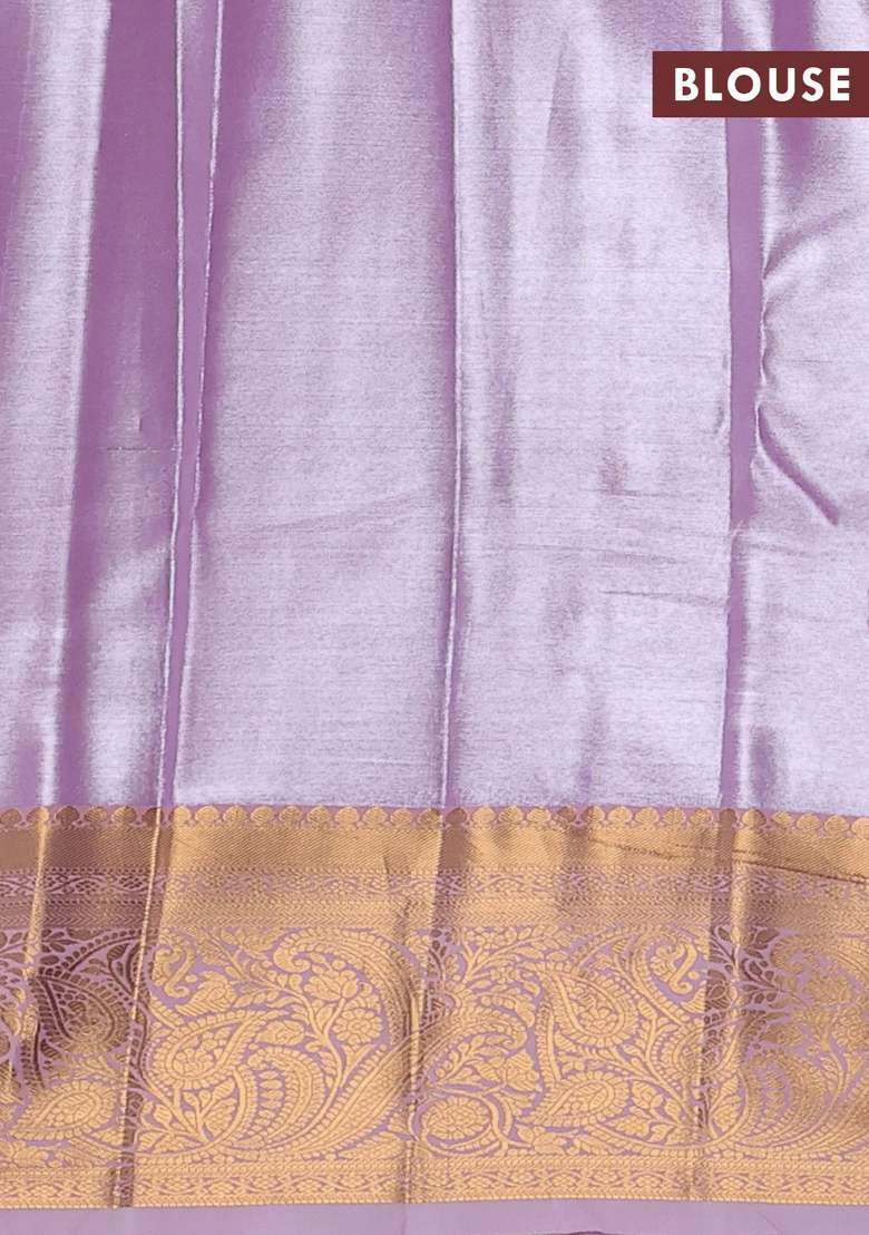 Bangalori Tissue Silk Saree Lotus Pink With Allover Zari Woven Brocade Weaves And Zari Woven Border With Buttas And Brocade Design For Women - Indya