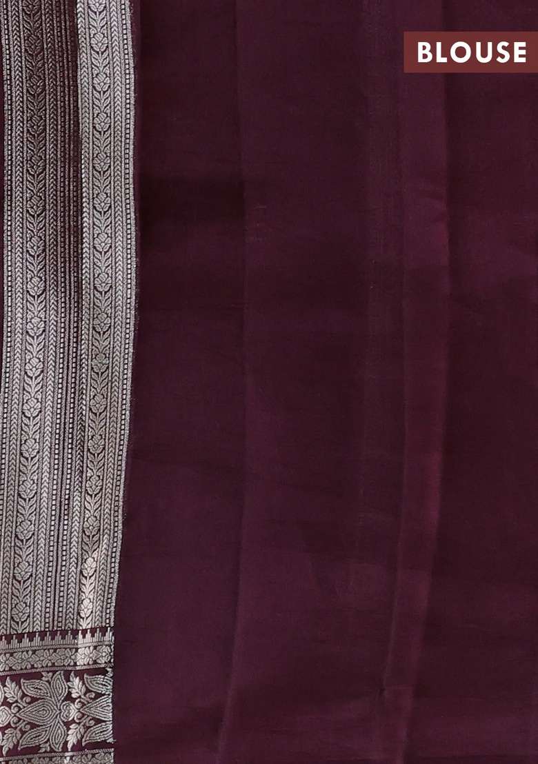 Poona Silk Saree Coffee Brown With Allover Zari Weaves And Zari Woven Border With Traditional Woven Design For Women - Indya