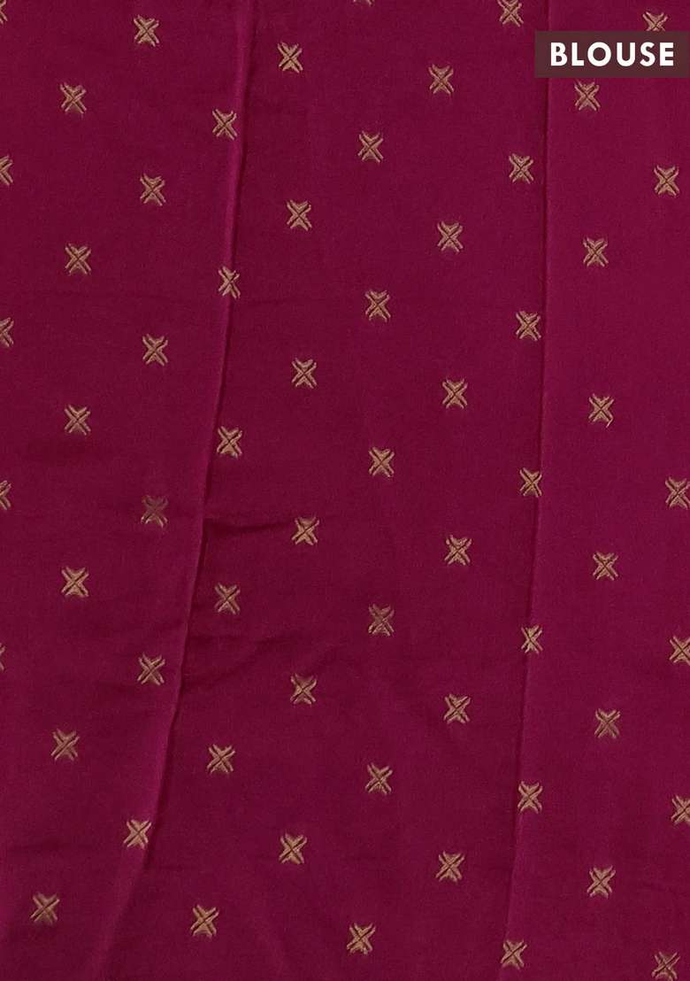 Silk Kota Cotton Saree Mauve Pink With Thread Zari Woven Buttas And Long Zari Woven Border With Buttas And Brocade Design For Women - Indya