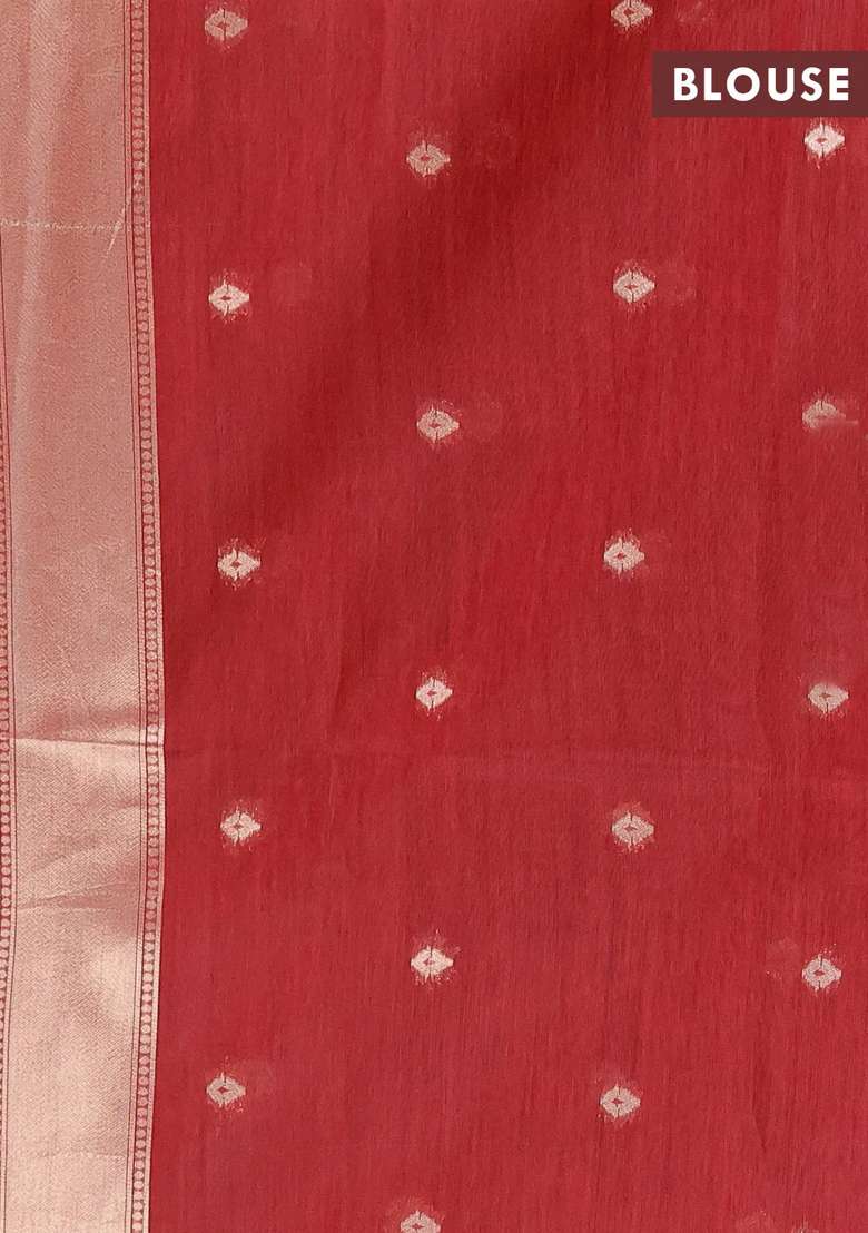 Jamdhani Cotton Saree Peacock Green And Maroon With Allover Thread Weaves And Jamdhani Pallu With Traditional Woven Design For Women - Indya