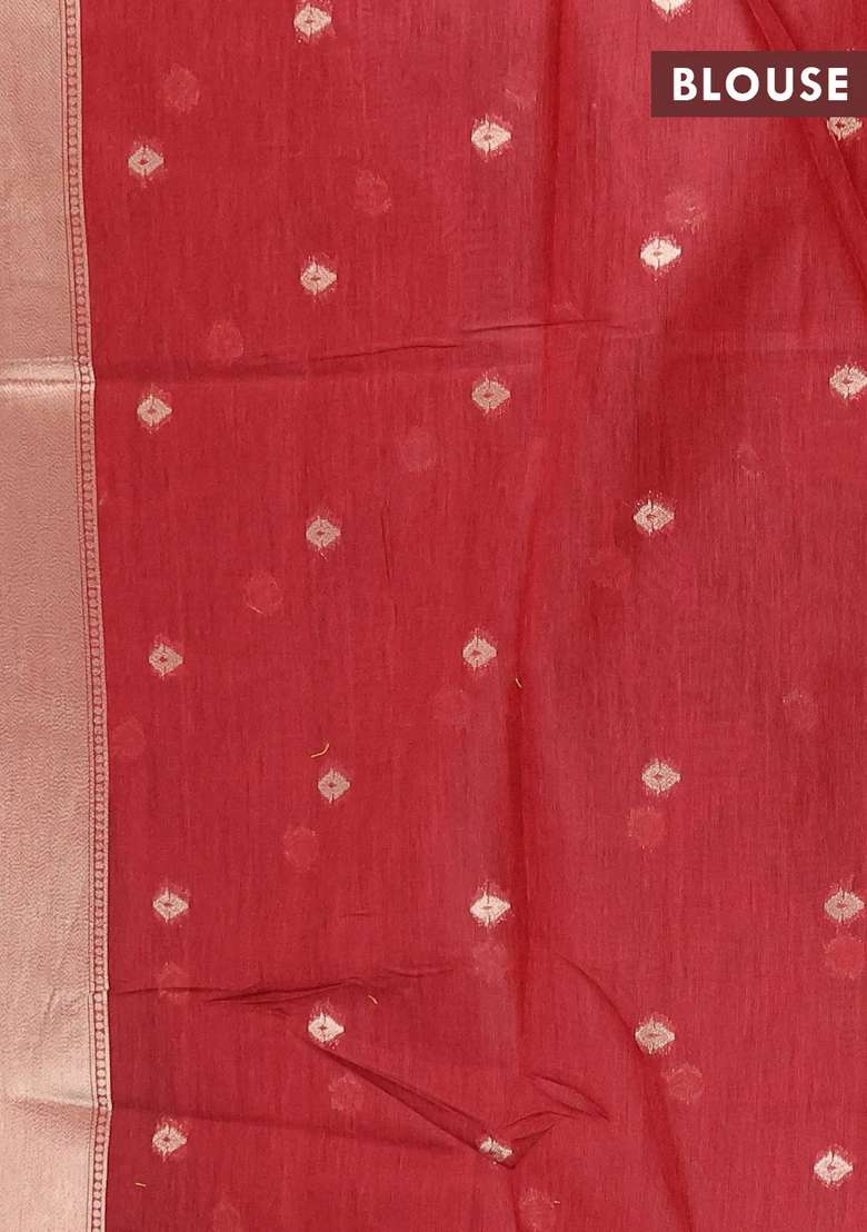 Jamdhani Cotton Saree Black And Maroon With Allover Thread Weaves And Jamdhani Pallu With Traditional Woven Design For Women - Indya