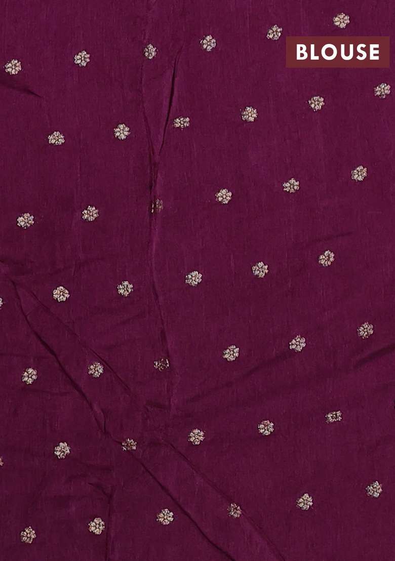 Art Kota Silk Saree Purple With Thread Zari Woven Buttas And Zari Woven Border With Buttas And Brocade Design For Women - Indya