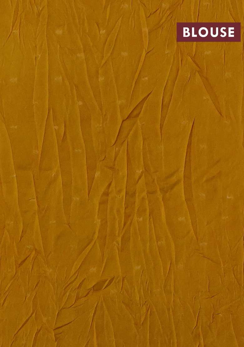 Art Kota Silk Saree Mustard Yellow With Allover Thread Zari Woven Buttas And Zari Woven Border With Buttas And Brocade Design For Women - Indya