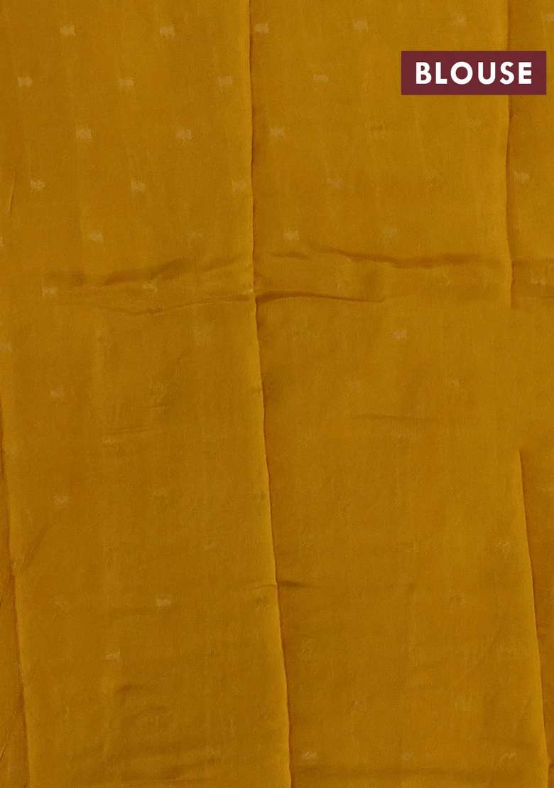 Art Kota Silk Saree Yellow With Silver Zari Woven Buttas And Zari Woven Simple Border With Buttas And Brocade Design For Women - Indya