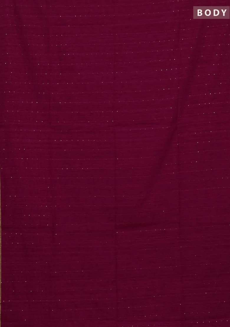 Jute Silk Saree Pink With Allover Sequin Work And Jamdhani Pallu With Embroidered Design For Women - Indya