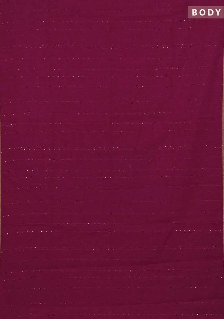 Jute Silk Saree Pink With Allover Sequin Work And Jamdhani Pallu With Embroidered Design For Women - Indya