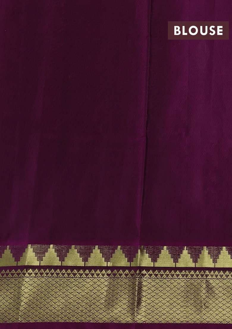 Magenta Pink Venkatagiri Silk Jamdani Buttas Saree With Buttas And Brocade Design For Women - Indya