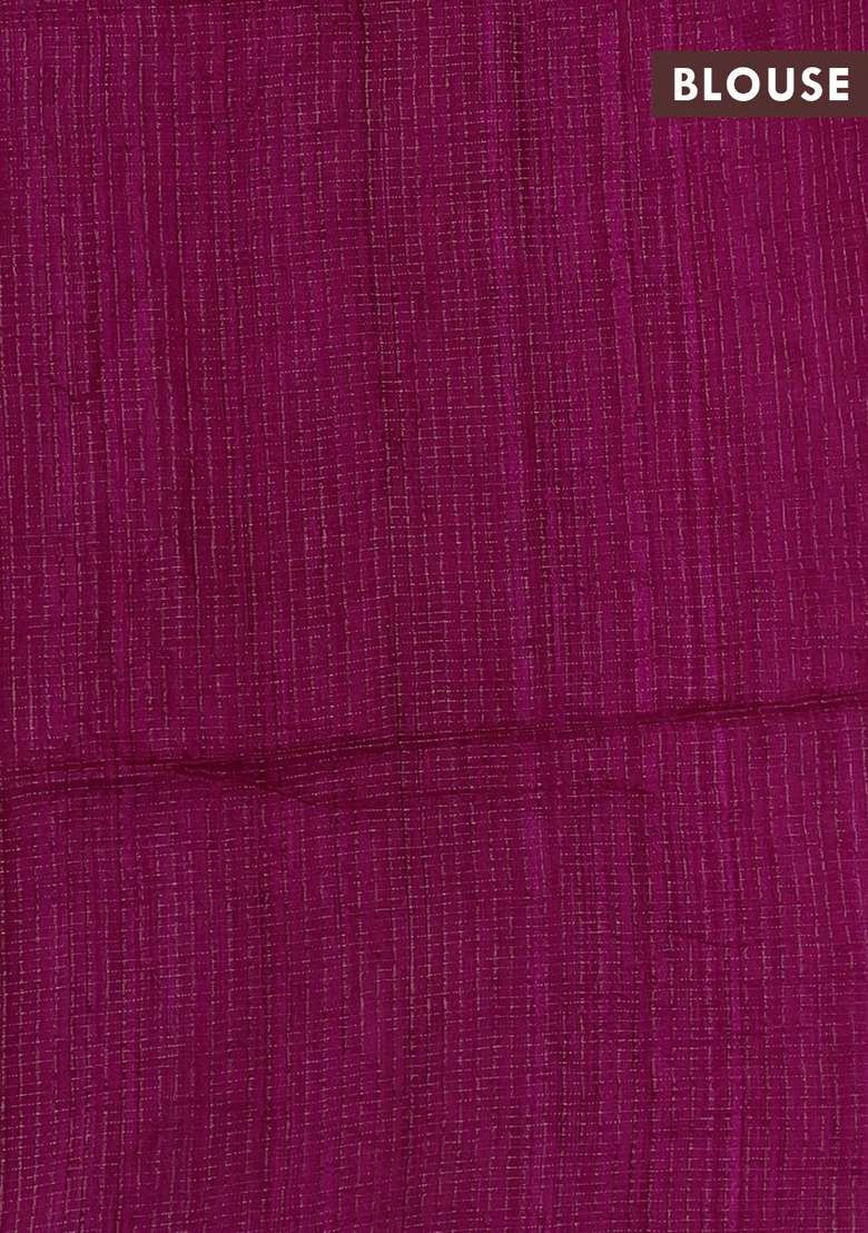 Pink Matka Tussar Silk Vairaosi Saree With Traditional Woven Design For Women - Indya