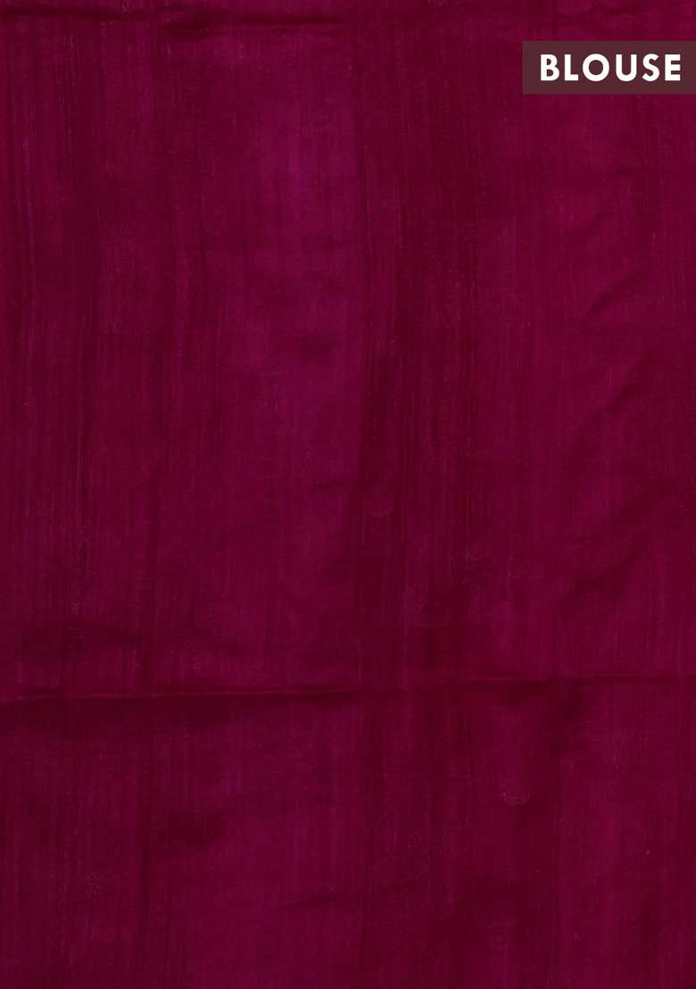 Pink Matka Tussar Silk Coin Butta Saree With Buttas And Brocade Design For Women - Indya