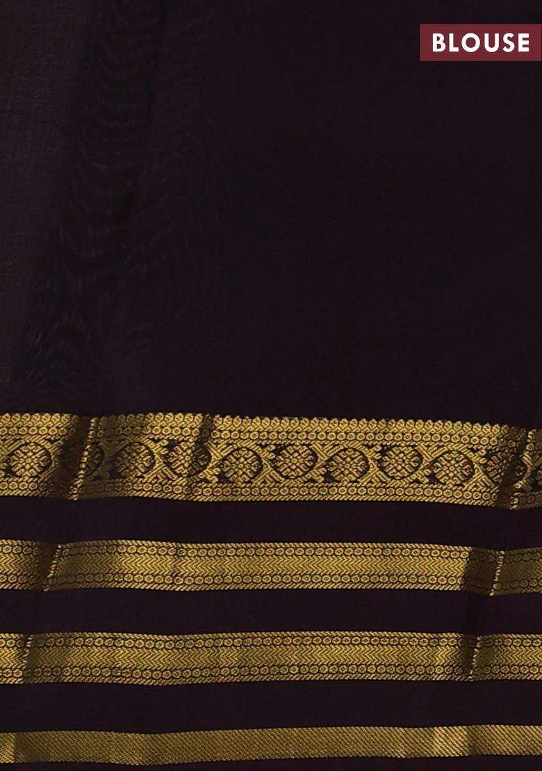Pista Green Wine Kanchipuram Silk Weaves Saree With Traditional Woven Design For Women - Indya